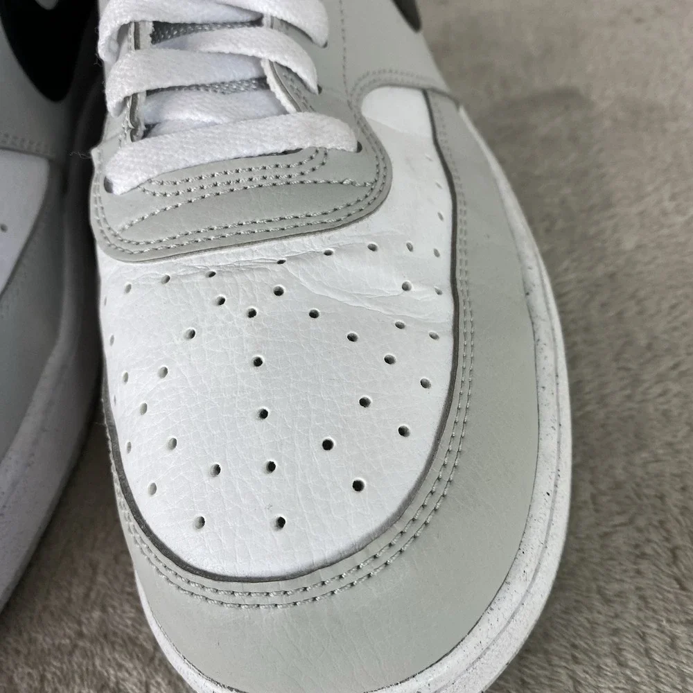 Nike Court Vision Mens Sneakers Shoes Size 13 Grey Fog White Next Nature Leather